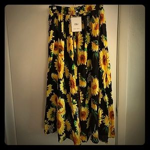 Z&I midi sunflower skirt